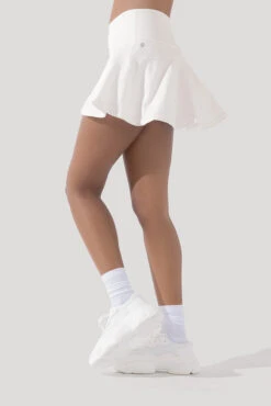 Crisscross Hourglass® Twirl Skort - White -Popflex Clothing Shop CCHG Twirl Skort White 6086 2405