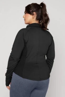 Chasing Pavements Mockneck Pullover - Black -Popflex Clothing Shop ChasingPavementsLongSleeveRunningTop Black B1003 03533 Edit