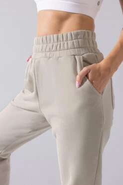 Cloud Rollover Sweatpant - Seashell 15 Cloud Rollover Sweatpant - Seashell -Popflex Clothing Shop Cloud Sweatpants Seashell 3033 0043