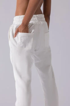 Cloud Rollover Sweatpant - White -Popflex Clothing Shop Cloud Sweatpants White 3033 0087