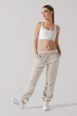 Cloud Rollover Sweatpant - Seashell 10 Cloud Rollover Sweatpant - Seashell -Popflex Clothing Shop CloudSweatpants Seashell 3033 0056 Edit