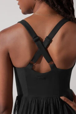 Corset Pirouette Dress - Black -Popflex Clothing Shop CorsetPirouetteDress Black F1000 0128 Edit