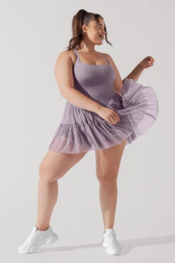 Corset Pirouette Dress - Dusty Mauve -Popflex Clothing Shop CorsetPirouetteDress DustyMauve F1000 00071 Edit