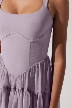 Corset Pirouette Dress - Dusty Mauve -Popflex Clothing Shop CorsetPirouetteDress DustyMauve F1000 0081 Edit