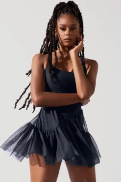 Corset Pirouette Dress - Smoky Navy -Popflex Clothing Shop CorsetPirouetteDress SmokyNavy F1000 0093 Edit