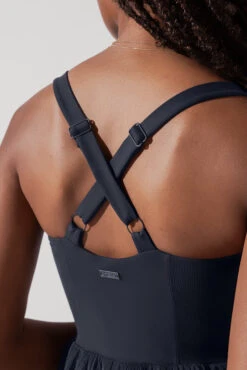 Corset Pirouette Dress - Smoky Navy -Popflex Clothing Shop CorsetPirouetteDress SmokyNavy F1000 0115 Edit