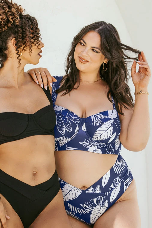 Boardwalk Bombshell Bikini Top - Blue Palm 8 Boardwalk Bombshell Bikini Top - Blue Palm - Image 8