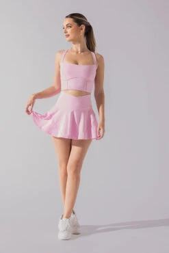 Crisscross Hourglass® Twirl Skort - Bubblegum -Popflex Clothing Shop Daphne Corset Crop Top Bubblegum 1047 1794 Editcopy