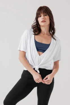 Daring Deep V Tee - White -Popflex Clothing Shop DaringDeepVTee White B1025 0251 Edit