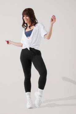 Daring Deep V Tee - White -Popflex Clothing Shop DaringDeepVTee White B1025 0254 Edit