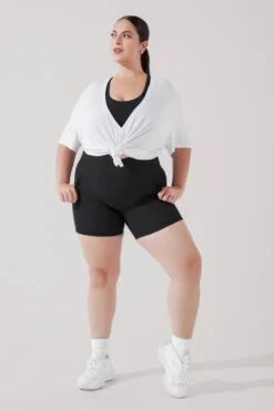 Daring Deep V Tee - White -Popflex Clothing Shop DaringDeepVTee White B1025 1908 Edit