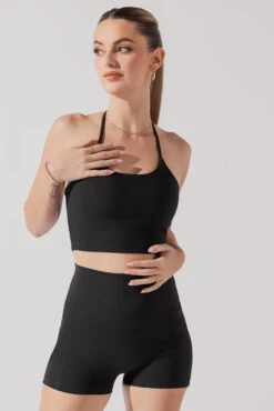 Flexy Crop Top - Black -Popflex Clothing Shop FlexyCrop Black A1010 0677 Edit