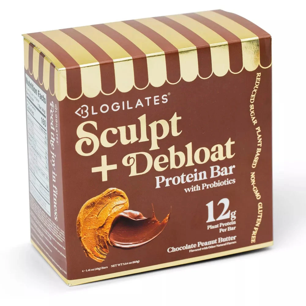 Sculpt & Debloat Protein Bar (4-pack) - Chocolate Peanut Butter 1 Sculpt & Debloat Protein Bar (4-pack) - Chocolate Peanut Butter