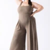 Go With The Flow Jumpsuit - Leafless Tree