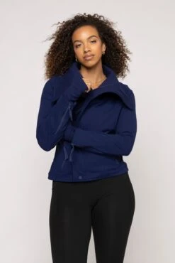 Heart Racer Moto Jacket - True Blue -Popflex Clothing Shop HeartRacerJacket TrueBlue E1002 03002