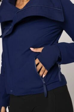 Heart Racer Moto Jacket - True Blue -Popflex Clothing Shop HeartRacerJacket TrueBlue E1002 03023