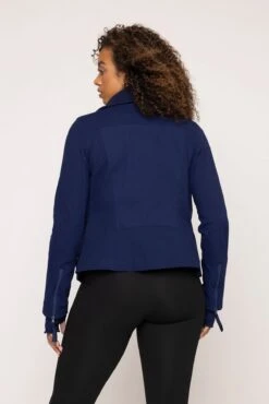 Heart Racer Moto Jacket - True Blue -Popflex Clothing Shop HeartRacerJacket TrueBlue E1002 03045