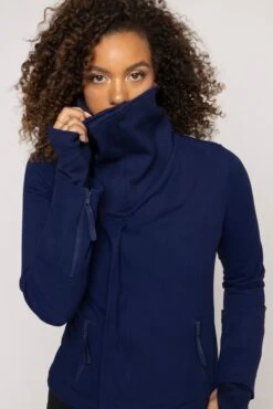 Heart Racer Moto Jacket - True Blue -Popflex Clothing Shop HeartRacerJacket TrueBlue E1002 03067