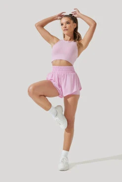 High Waisted Supershort™ - Bubblegum -Popflex Clothing Shop High Waisted Supershort Bubblegum 4012 0236