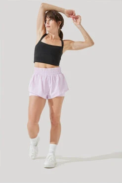 High Waisted Supershort™ - Orchid Ice -Popflex Clothing Shop High Waisted Supershort Orchid Ice 4012 0623