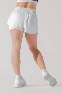 High Waisted Supershort™ - White -Popflex Clothing Shop HighWaistedSupershort White4012 0052 Edit 1