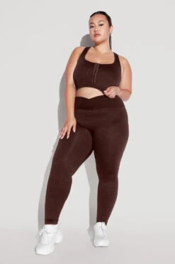 Crisscross HourglassĀ® Seamless Legging - French Roast
