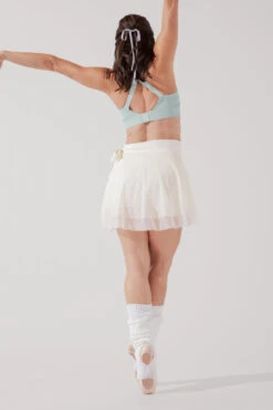 Juliet Wrap Skort - Coconut Cream -Popflex Clothing Shop JulietBalletSkort CoconutCream H1009 2830 Edit