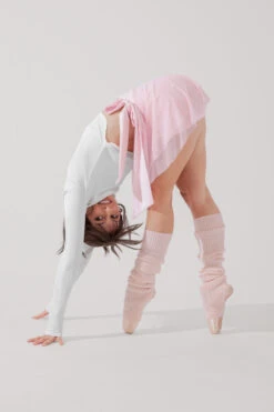 Juliet Wrap Skort - Petal Pink -Popflex Clothing Shop JulietBalletSkort PetalPink H1009 3269 Edit