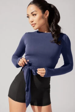 Bow Back Long Sleeve - Dark Navy -Popflex Clothing Shop June7POPFLEXPhotoshootArleneOutfit20644 Edit 1 3d14becb e6e5 462a aac5 0657c727bec4