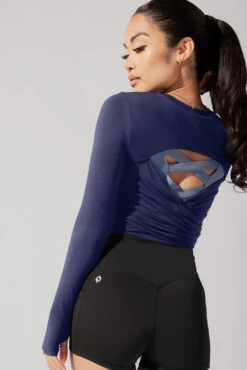 Bow Back Long Sleeve - Dark Navy -Popflex Clothing Shop June7POPFLEXPhotoshootArleneOutfit20650 Edit 1 a28e687c 3d52 4866 a43d 25e416e635be