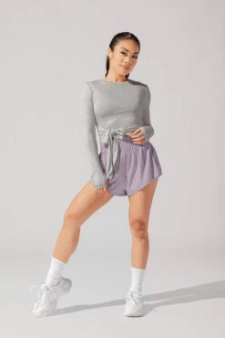 Bow Back Long Sleeve - Heather Grey -Popflex Clothing Shop June7POPFLEXPhotoshootArleneOutfit21000 Edit 1 4f27a485 07af 41da 9ac7 41cbc72009fd