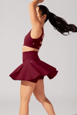 Twirl Skort - Crimson -Popflex Clothing Shop June7POPFLEXPhotoshootArleneOutfit21284 Edit