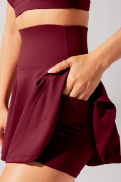 Twirl Skort - Crimson -Popflex Clothing Shop June7POPFLEXPhotoshootArleneOutfit21346 Edit