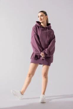Long Cloud Hoodie - Deep Plum 13 Long Cloud Hoodie - Deep Plum -Popflex Clothing Shop Long Cloud Hoodie Plum B1002 0001 Editcopy