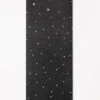 Vegan Suede Yoga Mat - Black Starry
