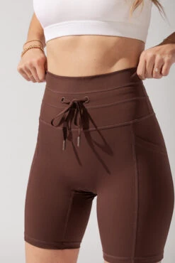 Cargo Biker Short With Pockets (Pet Hair Resistant) - Carob 13 Cargo Biker Short With Pockets (Pet Hair Resistant) - Carob -Popflex Clothing Shop OPF1476