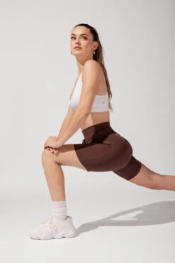 Cargo Biker Short With Pockets (Pet Hair Resistant) - Carob 12 Cargo Biker Short With Pockets (Pet Hair Resistant) - Carob -Popflex Clothing Shop OPF1534