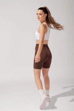 Cargo Biker Short With Pockets (Pet Hair Resistant) - Carob 15 Cargo Biker Short With Pockets (Pet Hair Resistant) - Carob -Popflex Clothing Shop OPF1563