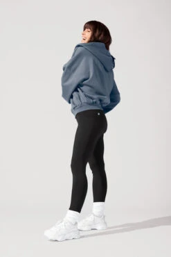 Zip Cloud Hoodie - Denim Blue 11 Zip Cloud Hoodie - Denim Blue -Popflex Clothing Shop OPF1803 Edit