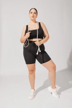 Cargo Biker Short - Black -Popflex Clothing Shop OPF2043 ab3e018e ded8 41f0 80ea fe0423b2e4da