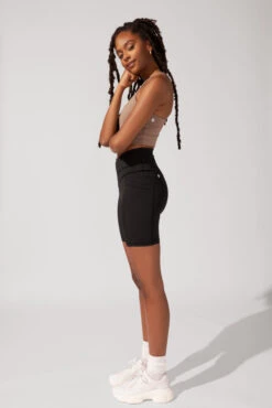 Crisscross Hourglass® Biker Short - Black -Popflex Clothing Shop OPF2705 Edit 467d8d64 07cc 4667 9ced 200ab13e6c63