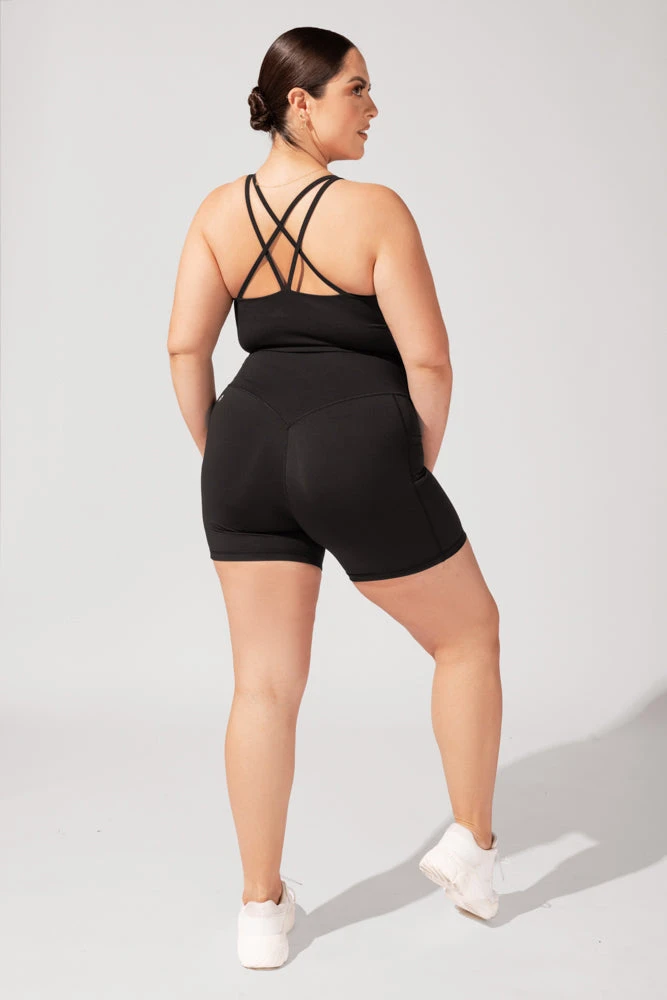 Crisscross Hourglass® Booty Short - Black 8 Crisscross Hourglass® Booty Short - Black - Image 8