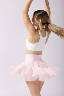 Pirouette Tiered Skort - Tutu Pink -Popflex Clothing Shop OPF4584 Edit
