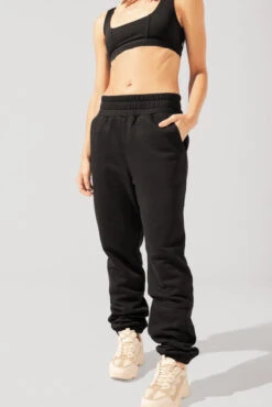 Cloud Rollover Sweatpant - Black -Popflex Clothing Shop OPF6277 Edit 70548cb8 e7c5 497c 8967 8eb862f77aae