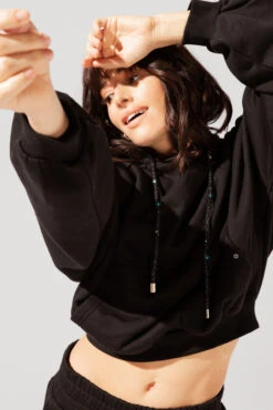 Shimmer Pullover Cloud Hoodie - Black -Popflex Clothing Shop OPF6400 Edit 0d636abd 4b32 417d 934d 45295c81b224