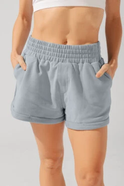 Ooey Gooey Lounge Shorts With Pockets- Bookworm Blue -Popflex Clothing Shop OPF6535 Edit