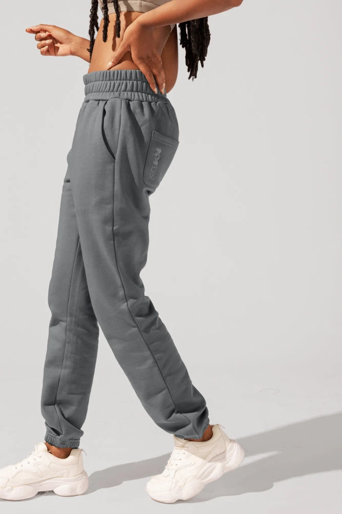Cloud Rollover Sweatpant - Smoke 2 Cloud Rollover Sweatpant - Smoke - Image 2