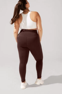 Crisscross Hourglass® Leggings With Pockets - French Roast 11 Crisscross Hourglass® Leggings With Pockets - French Roast -Popflex Clothing Shop OPF7312 Edit