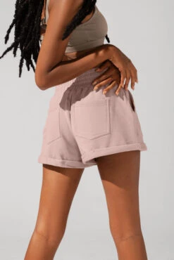 Ooey Gooey Lounge Shorts With Pockets - Ballet Slipper -Popflex Clothing Shop OPF7341 Edit