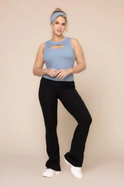 Peekaboo Crew Tank - Blue Storm -Popflex Clothing Shop Peek a booCrewTank BlueStorm B1024 03031